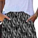 BETTE BOUTIK Womens Summer Shorts Casual Elastic Waist Lounge Shorts Linen Trendy Beach Shorts (Black, M)