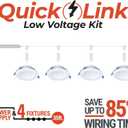 HALO 4-inch Quicklink Canless LED Downlight Selectable 2700K, 3000K, 3500K, 4000K, 5000K CCT  White