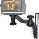 Strg Kayak Fish Finder Mount, 9.25" Long Arm Aluminum Fish Finder Swing Mount Boat Marine Electronics Mounts Compatible with Scotty Garmin Lowrance Humminbird and More Fish Finders
