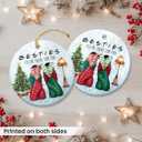 10 x Friendship Christmas Ornaments 2025 - Gifts for Friends Women, Bestie Ornament Christmas Tree Decorations, Friend Ornament as Hanging Decor, BFF Ornaments for Friends