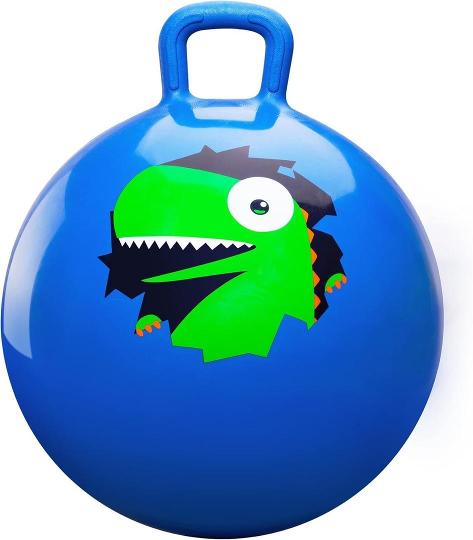 PlayZap Hopper Balls for Kids 6-12, 20 Inches Bouncy Ball with Handle, 20" Inflatable Bouncing Hopper, 50cm Jumping Toys, Garden Hopping Toys Girls Boys Gifts (Navy Blue)