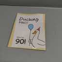 90th Birthday Card for Grandpa Grandma, Funny Milestone Pun | 90th Birthday Humor Gift for Grandfather Grandmother, Gifts for 90 Years Old, Happy Bday Party Card