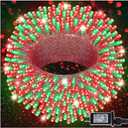LJLNION 300 LED Christmas Lights, Extra Long 98.5FT Xmas String Lights Outdoor Indoor, 8 Lighting Modes, Plug in Waterproof Fairy Lights for Wedding Party Bedroom Decorations (Red & Green)