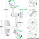 2-in-1 Wall Mount for Ring Solar Panel, Ring Stick Up Cam Battery, Spotlight Cam and Spotlight Cam Plus/Pro(Battery), Adjustable Angle to Get Maximum Sunlight for Your Solar Panel