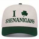St Patricks Day Hat Green Trucker Hat Funny Irish Shamrock Hats Lucky Clover St. Pattys Hat Saint Patrick Accessories