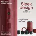 Portable Espresso Machine  Automatic Mini Espresso Maker & Travel 5 Cup Coffee Maker for Camping  Small Expresso Coffee Machine for Grounds & Pods  Cafetera Espresso, Cafeteras Elctricas Modernas (Red)