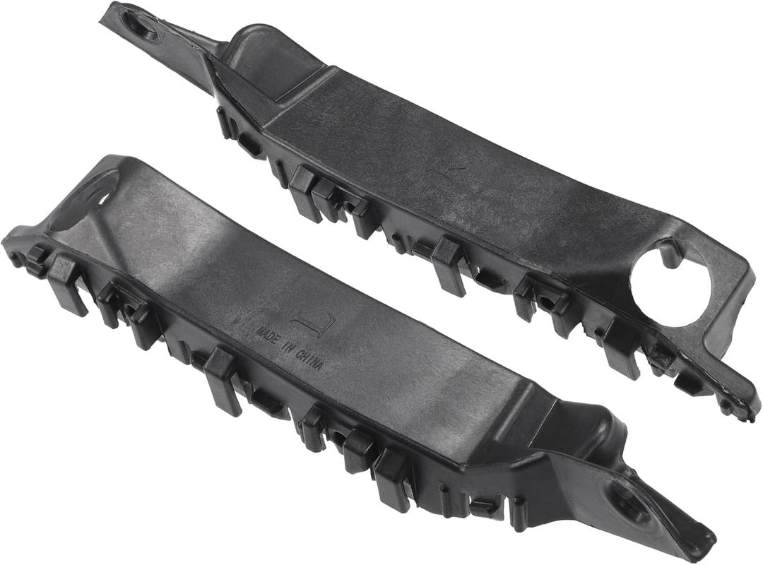 Bumper Support Bracket, Left and Right Side Front Bumper Retainer Bracket Hold Mount No.865133X000/865143X000 for Hyundai Elantra 2011-2016 ABS Plastic Black, 1 Pair