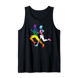 LGBT Transgender Gay Pride Rainbow Flag Running Gear Runner Tank Top