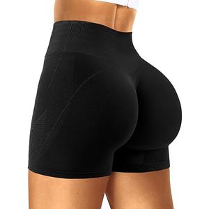 Seamless Gym Workout Shorts Women High Waist Tummy Control Scrunch Butt Lifting Biker Yoga Shorts for Women, XS