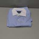 Year In Year Out French Cuff Wrinkle Free Dress Shirt for Men Regular Fit Long Sleeve Wrinkle Resistant Shirt (Large, Sky Blue 179)