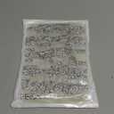 Locacrystal 68Pcs Bling Resin Rhinestone Alphabet Letter Stickers A-Z Letters DIY Car Decoration Sticker Self-Adhesive Iron-On Crystal Word Stickers for Cars Arts Crafts Clothing (Silver)