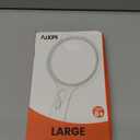 Magnifying Glass with Light Large 5" Lens, Handheld Illuminated Lighted Magnifier 24LED 1UV Light for Seniors, Reading, Coins, Jewelry, Close Work (Black)