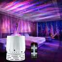 Northern Lights Projector Galaxy Projector,with Bluetooth Speaker and White Noise Star Projector, 4 Aurora Color Combinations Remote Ambient,Galaxy Light for Bedroom and Living Room Night Light