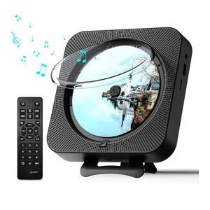 Portable CD Player with Bluetooth Desktop CD Player for Home CD Music Players withTimer,Built-in Dual Speakers with LED Display Home Audio Boombox FM Radio (Black)