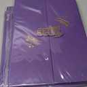 5 x Roetyce Graduation Party Decorations, Gold and Purple Graduation Guest Book, Class of 2026 Signature Board, Best Graduation Gifts for Her Him, College Jumbo Congrats Grad Card