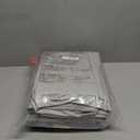 QPAU Inflatable Toddler Travel Bed with 3-Sided Safety Bumpers, Extra Large Kids Air Mattress, Includes Detachable Mattress, Portable for Camping, Travel, Home Use (Grey)