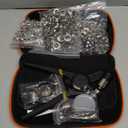 Grommet Tool Kit 1/2 1/4 3/8 Multi-Size Hole Punch, 608 Pcs Heavy Duty Grommets Tool Kit, Eyelets and Grommets for Tarps, Fabric Rings, Leather, Tents, Vinyl, Canvas and so on