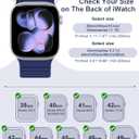 Magnetic Silicone Sport Bands Compatible with Apple Watch Band 40mm 38mm 41mm 42mm 44mm 45mm 46mm 49mm for Women Men, Soft Strap Loop Wristband for iWatch bands Series 11 10 9 8 7 6 5 4 3 2 1 SE Ultra