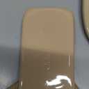 Coutgo Womens Flat Sandals Comfortable Flip Flops Slide Sandals Summer Beach Shoes with Metal Decoration (7.5, Light Khaki)