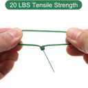 3 x HARFINGTON 100pcs Cable Zip Ties, Plastic Nylon Ties Wraps, 8-Inch / 200mm Self-Locking Wire Cord Electrical Management Zip-Ties for Home, Office, Workshop, Outdoor Garden, 20LBS, Green