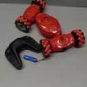 Pristar RC Stunt Cars, Gesture Sensing Remote Car Toys for 6-12 Boys Girls, 2.4Ghz Hand Remote Control Car with Spray Lights Music 360 Rotation 4WD Off-Road, Birthday Xmas Gifts for Kids Age 6-12 (Red)