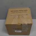 Aialun 96FT(48FTx2) LED Outdoor String Lights Outside Patio Yard Lighting Waterproof Hanging Warm Glow 2200K Shatterproof Edison Bulbs Exterior,Heavy-Duty Strand Decorative Caf Porch Bistro Garden (Black 2200K S14)