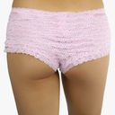ToBeInStyle Women's Chiffon Ruffle Lace Trim Retro Cheeky Booty Panty Shorts
 OneSize