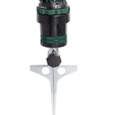 Orbit H2OSix GearDrive Sprinkler on Metal TSpike  Customizable Lawn Watering Coverage  MultiPattern Rotating Head with Adjustable Spray Range  Durable Outdoor Yard Irrigation Sprinkler  58573