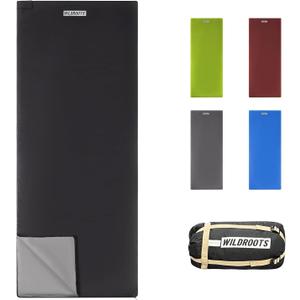 WILDROOTS Outdoor Camping Sleeping Bags for Hiking, Hunting, Travel (Black)