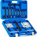 Orion Motor Tech Bearing Puller Set, 5 Ton Capacity Bearing Separator, Pinion Wheel Bearing Removal Kit with 2" and 3" Jaws, Wheel Hub Axle Puller Set, Heavy Duty Bearing Splitter Tool Kit