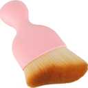 2 x Car Detailing Brush, Soft Bristle Cleaning Brush, Scratch-Free Auto Duster Tool for Dashboard, Air Vents, Leather & Interior Cleaning (Pink&Brown)