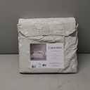 Calvin Klein - Duvet Cover Set, Soft & Breathable Bedding with Matching Shams, Abstract Stitching Pattern, Cozy Home Essentials (Spring Branches Grey, King)