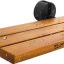 20 inchs Teak Folding Shower Seat Wall Mounted,Fold Down Shower Bench for Small Shower Space, Home Care Teak Wood Stool for Inside Shower,Pregnants-Maximum Load 440lb,for Elderly, Adults (Black & Yellow)
