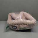 BALANCE Cat Bed Kitten Bed, Washable Round Cat Beds for Indoor Cats,Super Soft Plush Faux Fur Pet Bed for Puppy and Kitten with Anti-Slip Bottom (Acorn Pink)