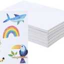 6 Pack White Hardcover Blank Book 6x8 Inch, 40 Pages Hardcover Blank Book for Kid to Write Stories Draw Sketch, Unlined Thick Perforated Pages