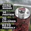 Old Trapper Zero Sugar Beef Jerky, Eight-Ounce Individual Package, Natural Wood Smoked Keto-Friendly Snack, 14 Grams of Protein, 70 Calories, and Zero Sugar Per Serving (Pack of One)