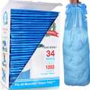 Diaper Pail Refill Bags, 1088 Counts, 34 Bags, Fully Compatible with Arm & Hammer Disposal System