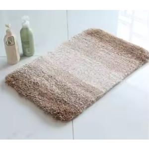 Bathroom Rug Set Beige, Soft Bath Rug Set 2 Piece, Toilet Mat U-Shaped 20x24 and 23 x 16 In Bath Rugs, Quickly Dry Mats for Bathroom, Tub, Washable, Super Absorbent Floor Mat Beage