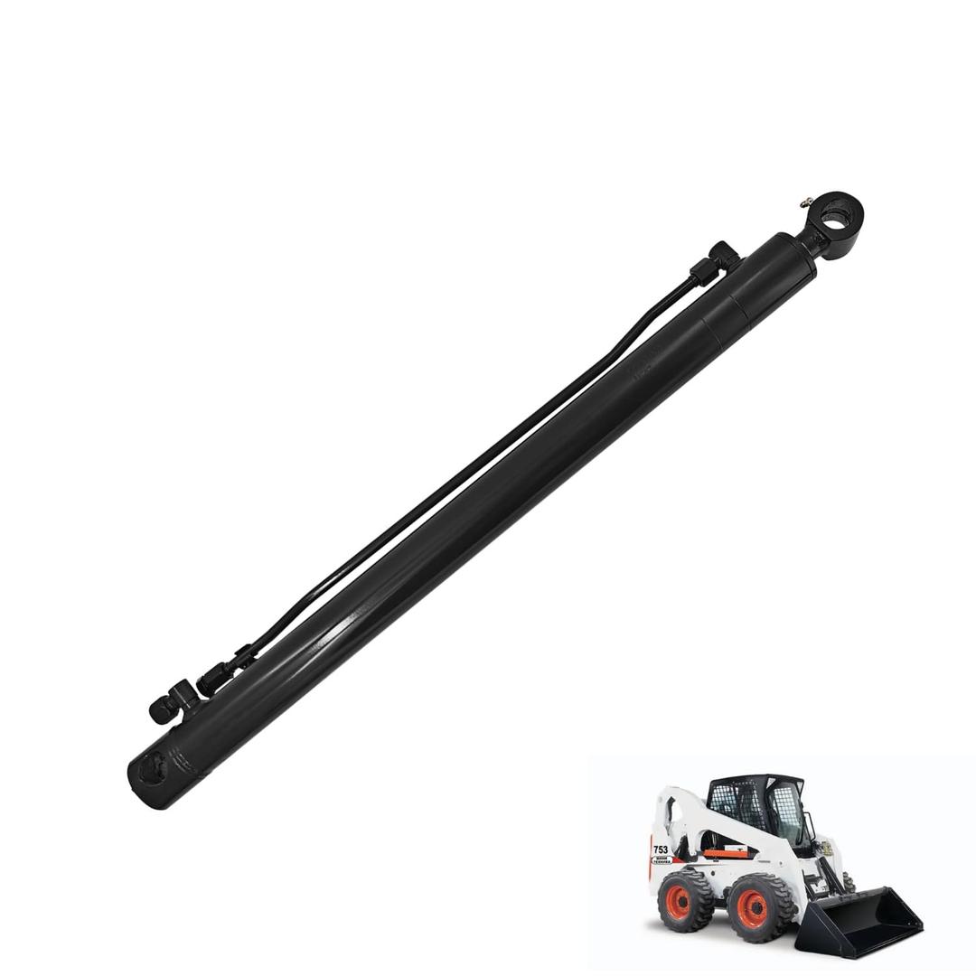 7142833 6531324 6586575 Lift Cylinder, Hydraulic Cylinder New for Bobcat Skid Steer Loader Models 653 751 753 7753, Rod 1.25", Bore 2.0", Stroke 25"
