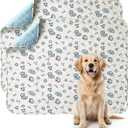 Washable Pet Urine Pad, Pack of 2 Reusable Puppy Pads Mat for Dogs, Quick Absorbing Puppy Pads for Dogs, Cats, Guinea Pigs, 45 x 60 cm