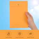 Teling 50 Pcs 5 x 7.5 Manilla Envelopes Clasp Kraft Catalog with Closure for Storing Mailing 28 lb Kraft Envelope Paper for Office Document School Business Home (Yellow)