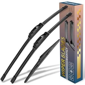3Pcs Windshield Wiper Blades for Lexus CT200h 2011 2012 2013 2014 2015 2016 2017,Original Equipment Replacement Automotive Windshield Wiper Blades for My Car - 26"/18"/8" (Set of 3) U/J HOOK
