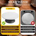 MAOPINER 12 inch Diameter Sculpting Wheel | Heavy Duty Turntable Pottery Sculpting Wheel | All Cast Iron Metal Construction Joint with Ball Bearings