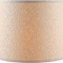 Aspen Creative 32981 Transitional Empire Shape Spider Fitter Lamp Shade in Beige, 14" Top x 16" Bottom x 12" Slant Height, Large - 16" Width