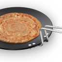 Hawkins Futura 28 cm Tava, Hard Anodised Tawa with Stainless Steel Handle, Black (AT28) (11 Inch)