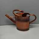 1 Gallon Metal Watering Can with Removable Spout, Nice Galvanized Steel Water Can with Embossed Design for Indoor and Outdoor Plants (Bronze)