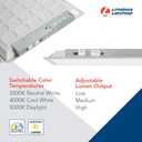 Lithonia Lighting CPX 2X4 ALO8 SWW7 CP2 LED 2 ft. x 4 ft. Flat Panel Ceiling Light for Shop Lighting Home Improvement, Adjustable Light Output 3800-6200 Lumens, 3500K-5000K Switchable CCT, 2-Pack