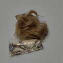 BARSDAR 100% Human Hair Bun - Real Human Hair Messy Bun Hair Pieces Blonde Hair Bun Extensions for Women - Real Human Hair Bun Scrunchies Hairpieces Updo Chignons Daily - Honeyed Blonde
