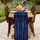 Black Velvet Table Runner 29 x 120 Inches Luxurious Soft Velvet Fabric Christmas Wedding Runner for New Year Home Decorations