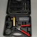 beduan 16pcs Brake Bleeder Kit Hand Held Vacuum Pump Tester with Adapters for Automotive (Black)